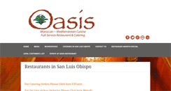 Desktop Screenshot of oasisrestaurantslo.com
